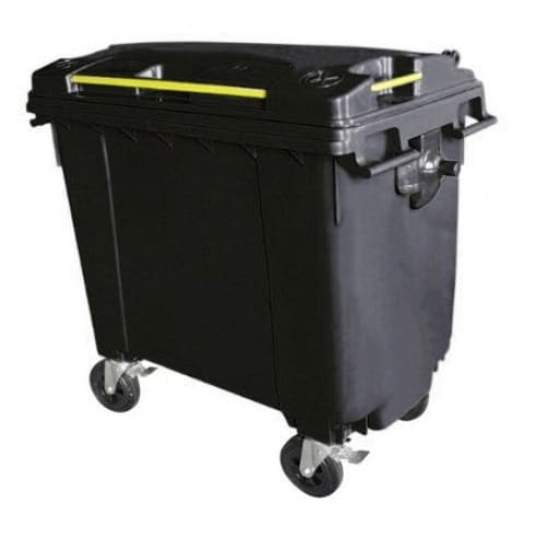 Raw material bin on wheels