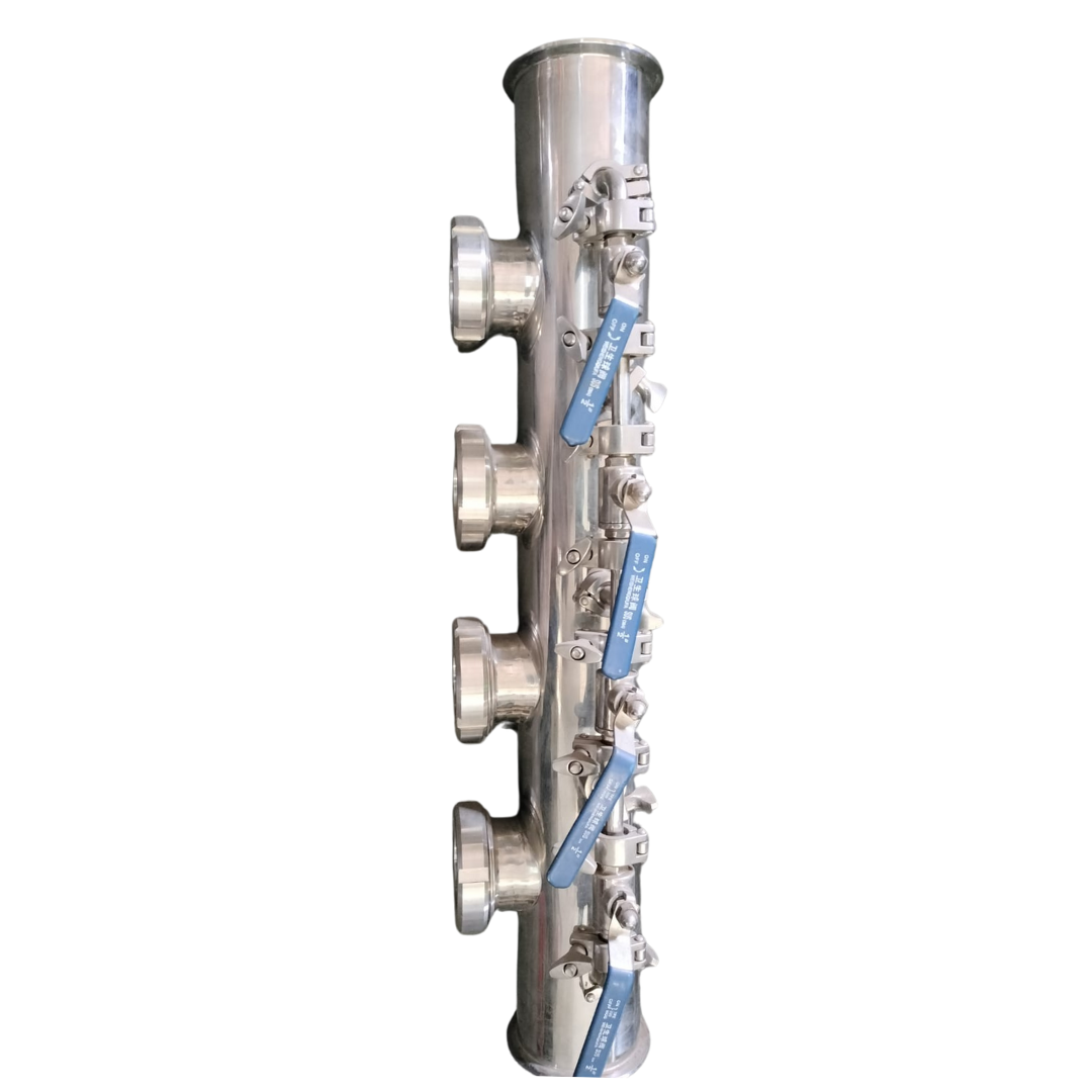 4 inch - 4 plate S/s column (Voetstoots)