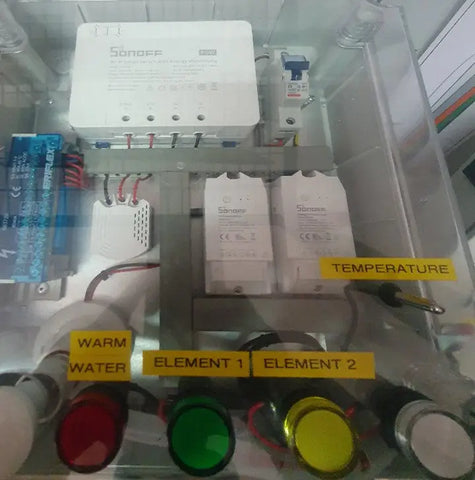 Distillique electrical control box for remote control