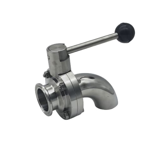 1.5 inch Butterfly valve with oversized spout