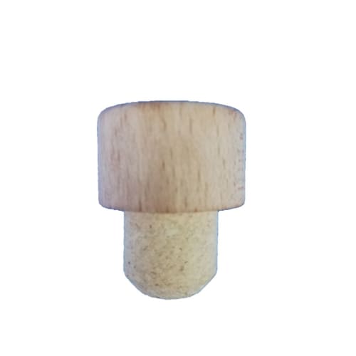 Beach Wood Bar top stopper (pack of 6) 30mm x 19.6mm)