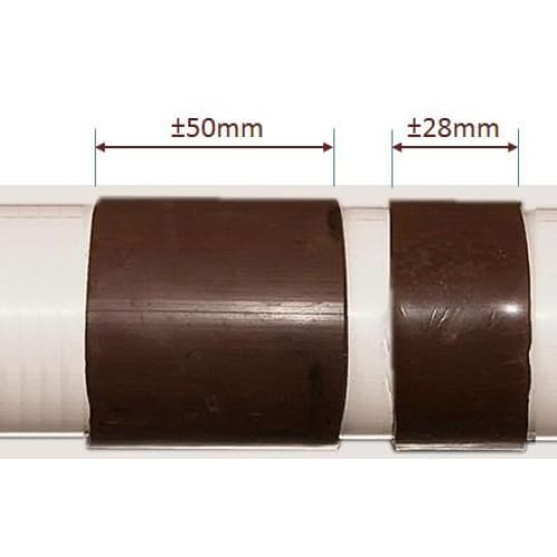 Flexible safety and vapor seal for 54mm column