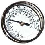 Horizontal thermometer